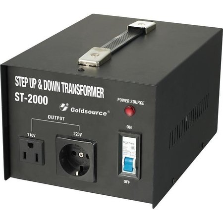 SEVEN STAR Step UpDown Transformer, 110220 V Secondary ST-2000